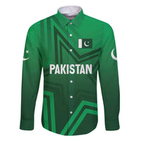 Pakistan Cricket World Cup 2024 Family Matching Off The Shoulder Long Sleeve Dress and Hawaiian Shirt Star Jersey Inspired - Wonder Print Shop