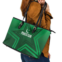 Pakistan Cricket World Cup 2024 Leather Tote Bag Star Jersey Inspired - Wonder Print Shop