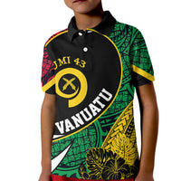 Personalised Vanuatu Kid Polo Shirt Independence Day Yumi 43 - Wonder Print Shop
