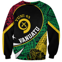 Personalised Vanuatu Sweatshirt Independence Day Yumi 43 - Wonder Print Shop