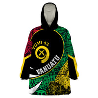 Personalised Vanuatu Wearable Blanket Hoodie Independence Day Yumi 43 - Wonder Print Shop