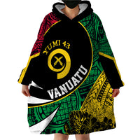 Personalised Vanuatu Wearable Blanket Hoodie Independence Day Yumi 43 - Wonder Print Shop