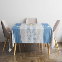 Argentina Football Custom Tablecloth 2024 Albiceleste Grunge - Wonder Print Shop