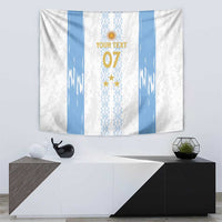 Argentina Football Custom Tapestry 2024 Albiceleste Grunge - Wonder Print Shop