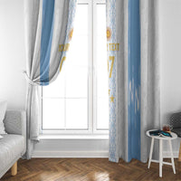 Argentina Football Custom Window Curtain 2024 Albiceleste Grunge - Wonder Print Shop