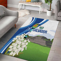 El Salvador Tazumal Area Rug Flor de Izote with Torogoz Bird - Wonder Print Shop