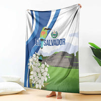 El Salvador Tazumal Blanket Flor de Izote with Torogoz Bird - Wonder Print Shop