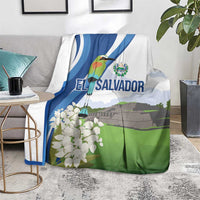 El Salvador Tazumal Blanket Flor de Izote with Torogoz Bird - Wonder Print Shop