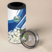 El Salvador Tazumal 4 in 1 Can Cooler Tumbler Flor de Izote with Torogoz Bird - Wonder Print Shop
