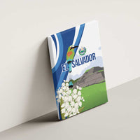 El Salvador Tazumal Canvas Wall Art Flor de Izote with Torogoz Bird - Wonder Print Shop