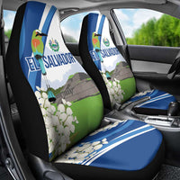 El Salvador Tazumal Car Seat Cover Flor de Izote with Torogoz Bird - Wonder Print Shop