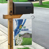 El Salvador Tazumal Garden Flag Flor de Izote with Torogoz Bird - Wonder Print Shop