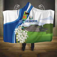 El Salvador Tazumal Hooded Blanket Flor de Izote with Torogoz Bird - Wonder Print Shop