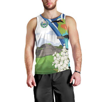 El Salvador Tazumal Men Tank Top Flor de Izote with Torogoz Bird - Wonder Print Shop