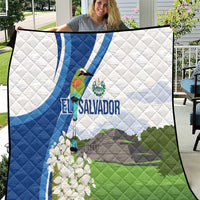 El Salvador Tazumal Quilt Flor de Izote with Torogoz Bird - Wonder Print Shop