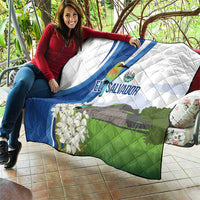 El Salvador Tazumal Quilt Flor de Izote with Torogoz Bird - Wonder Print Shop