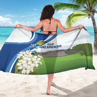 El Salvador Tazumal Sarong Flor de Izote with Torogoz Bird - Wonder Print Shop