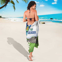 El Salvador Tazumal Sarong Flor de Izote with Torogoz Bird - Wonder Print Shop