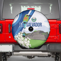 El Salvador Tazumal Spare Tire Cover Flor de Izote with Torogoz Bird - Wonder Print Shop
