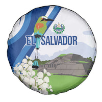 El Salvador Tazumal Spare Tire Cover Flor de Izote with Torogoz Bird - Wonder Print Shop