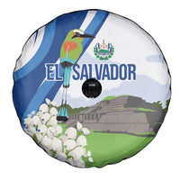 El Salvador Tazumal Spare Tire Cover Flor de Izote with Torogoz Bird - Wonder Print Shop