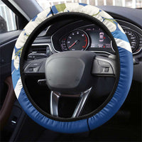 El Salvador Tazumal Steering Wheel Cover Flor de Izote with Torogoz Bird - Wonder Print Shop