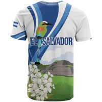 El Salvador Tazumal T Shirt Flor de Izote with Torogoz Bird - Wonder Print Shop