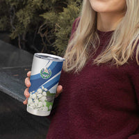 El Salvador Tazumal Tumbler Cup Flor de Izote with Torogoz Bird - Wonder Print Shop