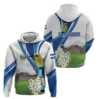 El Salvador Tazumal Zip Hoodie Flor de Izote with Torogoz Bird - Wonder Print Shop