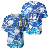 Cabo Verde WC2026 Prematch Guernsey Inspired Custom Baseball Jersey Tubaroes Azuis Making History