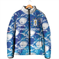Cabo Verde WC2026 Prematch Guernsey Inspired Custom Padded Jacket Tubaroes Azuis Making History