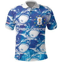 Cabo Verde WC2026 Prematch Guernsey Inspired Custom Polo Shirt Tubaroes Azuis Making History