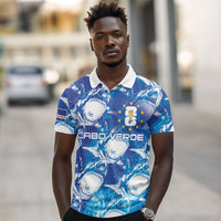 Cabo Verde WC2026 Prematch Guernsey Inspired Custom Polo Shirt Tubaroes Azuis Making History