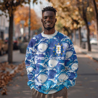 Cabo Verde WC2026 Prematch Guernsey Inspired Custom Sweatshirt Tubaroes Azuis Making History