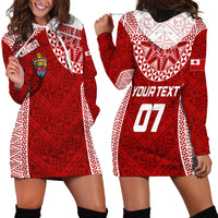 Personalised Tonga Rugby Hoodie Dress Mate Ma'a Tonga Champions - Wonder Print Shop