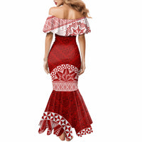 Personalised Tonga Rugby Mermaid Dress Mate Ma'a Tonga Champions - Wonder Print Shop