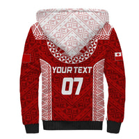 Personalised Tonga Rugby Sherpa Hoodie Mate Ma'a Tonga Champions - Wonder Print Shop
