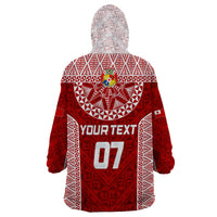 Personalised Tonga Rugby Wearable Blanket Hoodie Mate Ma'a Tonga Champions - Wonder Print Shop