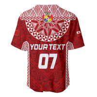 Personalised Tonga Rugby Baseball Jersey Ikale Tahi Champions World Cup 2023 LT7 - Wonder Print Shop