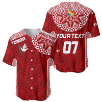 Personalised Tonga Rugby Baseball Jersey Ikale Tahi Champions World Cup 2023 LT7 - Wonder Print Shop