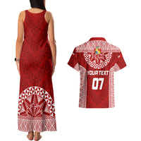 Personalised Tonga Rugby Couples Matching Tank Maxi Dress And Hawaiian Shirt Ikale Tahi Champions World Cup 2023 LT7 - Wonder Print Shop