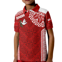 Personalised Tonga Rugby Kid Polo Shirt Ikale Tahi Champions World Cup 2023 - Wonder Print Shop