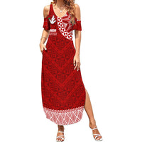 Personalised Tonga Rugby Summer Maxi Dress Ikale Tahi Champions World Cup 2023 - Wonder Print Shop