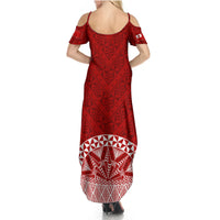 Personalised Tonga Rugby Summer Maxi Dress Ikale Tahi Champions World Cup 2023 - Wonder Print Shop