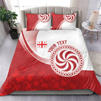 Georgia Rugby Custom Borjgalosnebi Bedding Set Champions Lelos
