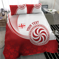Georgia Rugby Custom Borjgalosnebi Bedding Set Champions Lelos
