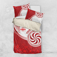 Georgia Rugby Custom Borjgalosnebi Bedding Set Champions Lelos