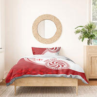 Georgia Rugby Custom Borjgalosnebi Bedding Set Champions Lelos
