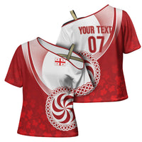 Georgia Rugby Custom Borjgalosnebi Cross Shoulder Shirt Champions Lelos