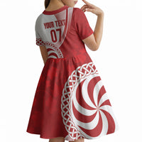 Georgia Rugby Custom Borjgalosnebi Kid Short Sleeve Dress Champions Lelos